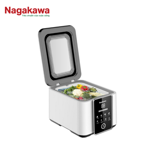 Máy khử khuẩn đa dạng thực phẩm, diệt khuẩn 99.99%, loại bỏ 69% chất gây hại Nagakawa NAG3906